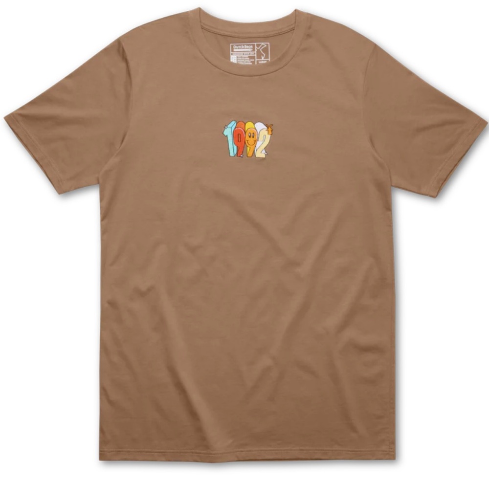 Dutch Bros XXL BRAND NEW IN PACKAGE “Static”Brown Colorful Ink New Tee DB 1992